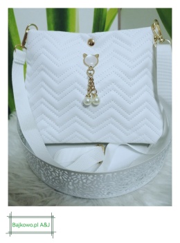 Torebka Damska biała na ramię