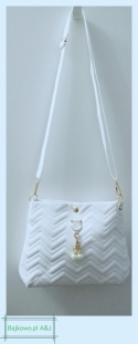 Torebka Damska biała na ramię