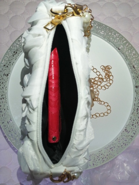 Torebka Damska wizytowa biała w kwiaty , ślub, komunia