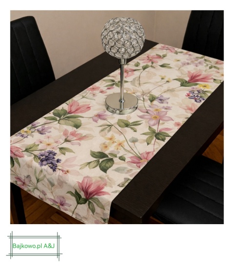 Bieżnik na stół w kwiaty - mix wzorów - szycie na zamówienie
