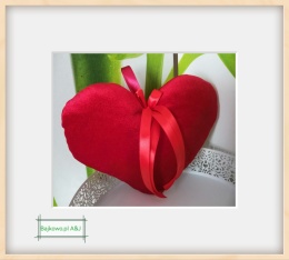 Serce czerwone zawieszka , dekoracja