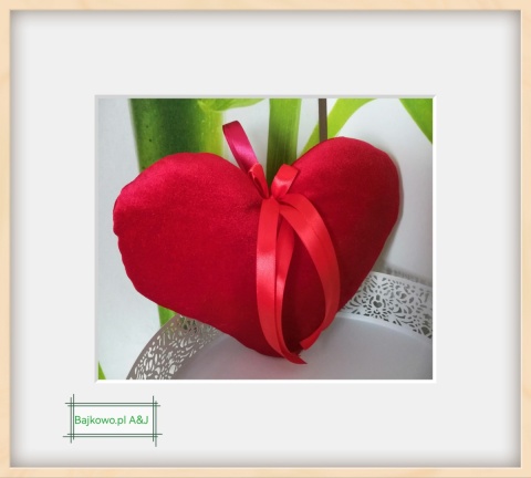 Serce czerwone zawieszka , dekoracja