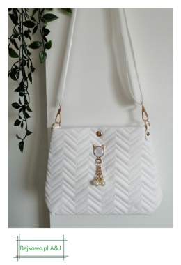 Torebka Damska biała na ramię